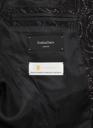  - J∞QUALITY - Shawl Lapel Single Breasted Jacquard Blazer