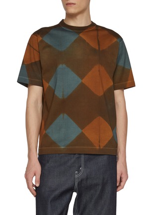 Main View - Click To Enlarge - J∞QUALITY - Square Dyed Cotton T-Shirt