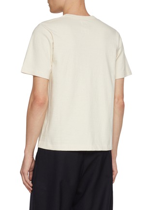 Back View - Click To Enlarge - J∞QUALITY - Crewneck Cotton Jersey T-Shirt