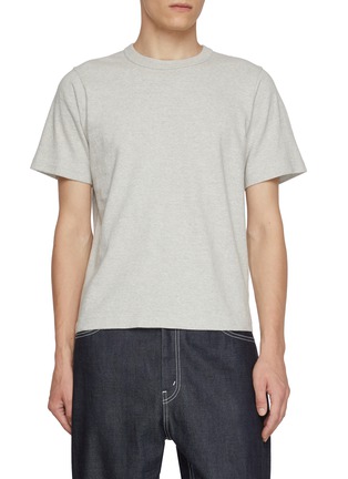 Main View - Click To Enlarge - J∞QUALITY - Crewneck Cotton Jersey Fleece T-Shirt