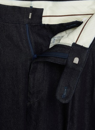  - J∞QUALITY - Pleated Tapered Wool Cotton Pants