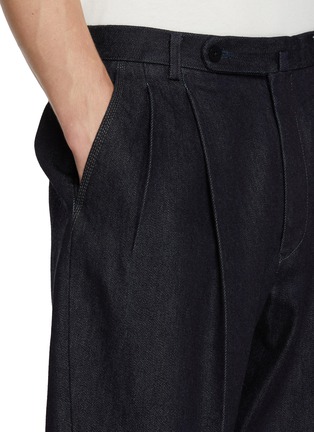  - J∞QUALITY - Pleated Tapered Wool Cotton Pants
