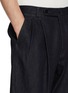  - J∞QUALITY - Pleated Tapered Wool Cotton Pants