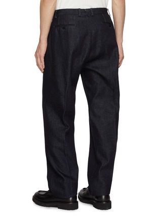 Back View - Click To Enlarge - J∞QUALITY - Pleated Tapered Wool Cotton Pants