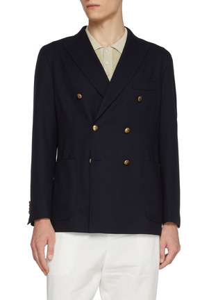 Main View - Click To Enlarge - J∞QUALITY - Double Breasted Wool Blazer