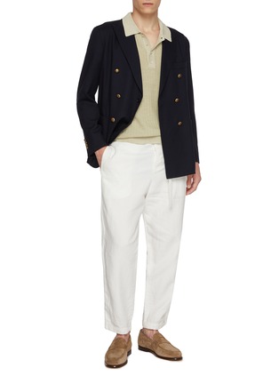 Figure View - Click To Enlarge - J∞QUALITY - Double Breasted Wool Blazer