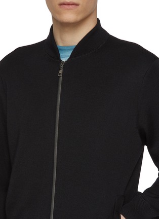  - J∞QUALITY - MA-1 Zip Up Cashmere Silk Flight Jacket