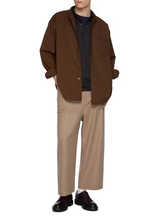 Figure View - Click To Enlarge - J∞QUALITY - Washi Half Button Polo Shirt