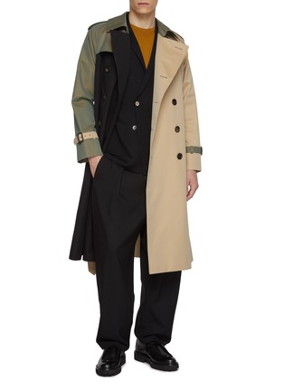 Figure View - Click To Enlarge - J∞QUALITY - Colour Block Trench Coat