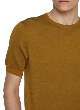  - J∞QUALITY - Short Sleeve Crewneck Cashmere Silk Knit Top