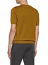 Back View - Click To Enlarge - J∞QUALITY - Short Sleeve Crewneck Cashmere Silk Knit Top