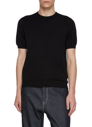 Main View - Click To Enlarge - J∞QUALITY - Crewneck Cashmere Silk Knit Sweater