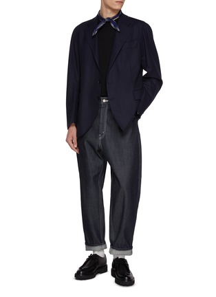 Figure View - Click To Enlarge - J∞QUALITY - Crewneck Cashmere Silk Knit Sweater