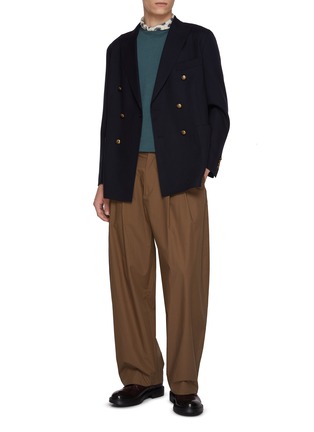 Figure View - Click To Enlarge - J∞QUALITY - Crewneck Cashmere Silk Knit Sweater