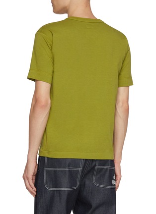 Back View - Click To Enlarge - J∞QUALITY - Henry Neck Cotton T-Shirt