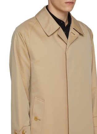  - J∞QUALITY - Single Breasted Cotton Balmacaan Coat