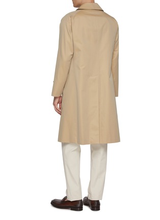 Back View - Click To Enlarge - J∞QUALITY - Single Breasted Cotton Balmacaan Coat