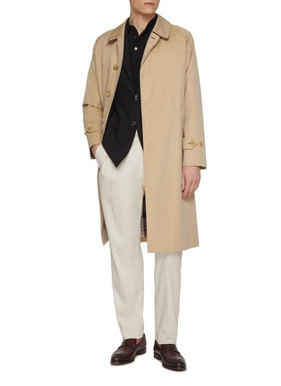 Figure View - Click To Enlarge - J∞QUALITY - Single Breasted Cotton Balmacaan Coat
