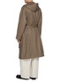 Back View - Click To Enlarge - J∞QUALITY - Hooded Check Bathrobe Coat