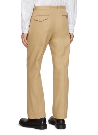 Back View - Click To Enlarge - J∞QUALITY - Flared Leg Twill Cotton Pants