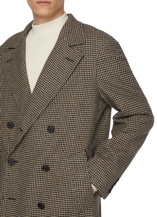  - J∞QUALITY - Double Breasted Check Wool Coat
