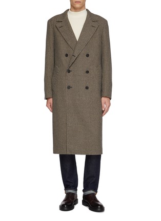 Main View - Click To Enlarge - J∞QUALITY - Double Breasted Check Wool Coat