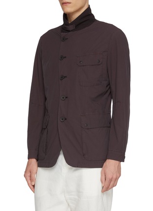 Detail View - Click To Enlarge - J∞QUALITY - Convertible Collar Flap Pocket Jacket