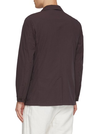 Back View - Click To Enlarge - J∞QUALITY - Convertible Collar Flap Pocket Jacket