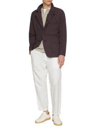 Figure View - Click To Enlarge - J∞QUALITY - Convertible Collar Flap Pocket Jacket