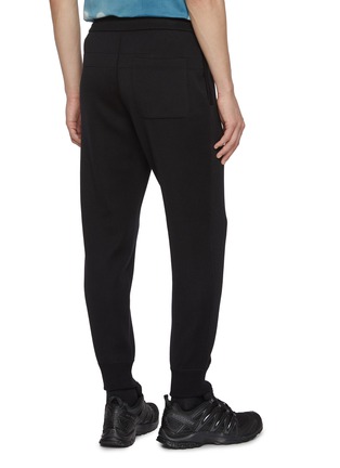 Back View - Click To Enlarge - J∞QUALITY - Elasticated Centre Press Cashmere Silk Jogger Pants