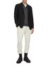 Figure View - Click To Enlarge - J∞QUALITY - Elasticated Centre Press Cashmere Silk Jogger Pants