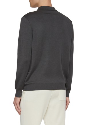 Back View - Click To Enlarge - J∞QUALITY - Cashmere Silk Polo Shirt