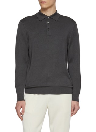 Main View - Click To Enlarge - J∞QUALITY - Cashmere Silk Polo Shirt