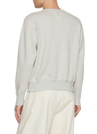 Back View - Click To Enlarge - J∞QUALITY - Crewneck Cotton Jersey Fleece Sweatshirt