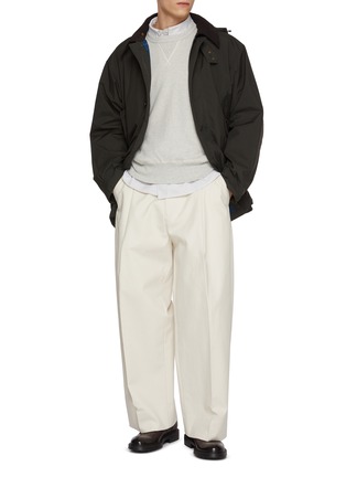 Figure View - Click To Enlarge - J∞QUALITY - Crewneck Cotton Jersey Fleece Sweatshirt