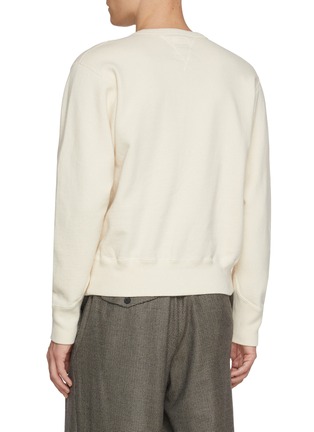 Back View - Click To Enlarge - J∞QUALITY - Crewneck Cotton Jersey Fleece Sweatshirt