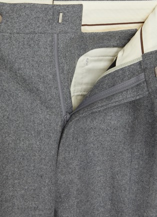  - J∞QUALITY - Pleated Tapered Leg Flannel Wool Pants