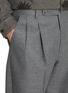  - J∞QUALITY - Pleated Tapered Leg Flannel Wool Pants