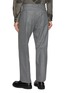 Back View - Click To Enlarge - J∞QUALITY - Pleated Tapered Leg Flannel Wool Pants