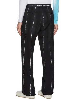 Back View - Click To Enlarge - J∞QUALITY - Straight Leg Shibori Dyed Wool Pants