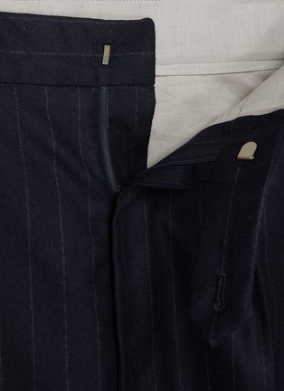  - J∞QUALITY - Striped Wool Flannel Pants