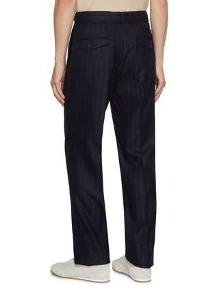 Back View - Click To Enlarge - J∞QUALITY - Striped Wool Flannel Pants