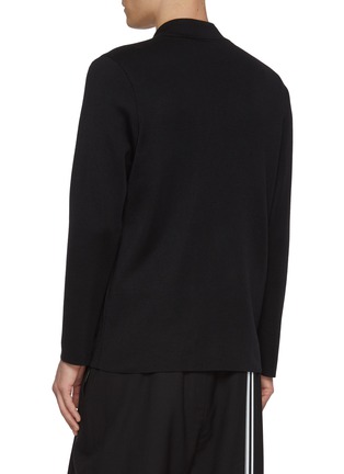 Back View - Click To Enlarge - J∞QUALITY - Double Breasted Cashmere Silk Knit Blazer