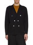Main View - Click To Enlarge - J∞QUALITY - Double Breasted Cashmere Silk Knit Blazer