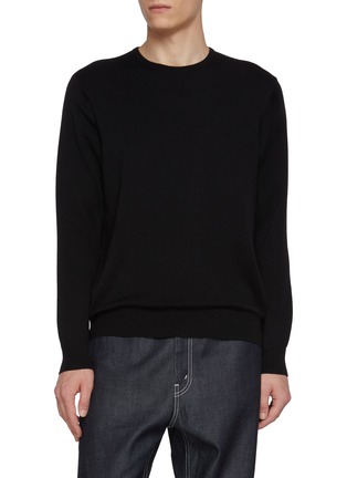 Main View - Click To Enlarge - J∞QUALITY - Crewneck Cashmere Silk Knit Sweater