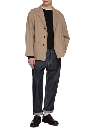Figure View - Click To Enlarge - J∞QUALITY - Crewneck Cashmere Silk Knit Sweater