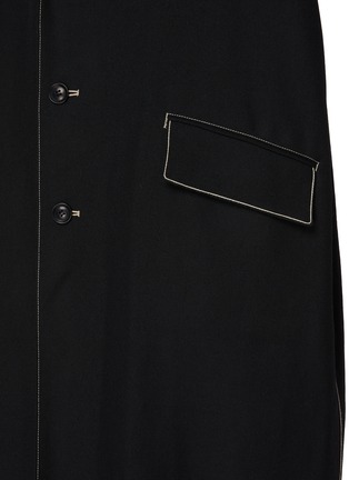  - Y'S - Tailored Contrast Stitch Wool Coat