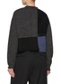 Back View - Click To Enlarge - Y'S - Patchwork Wool Cardigan