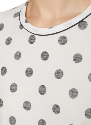  - Y'S - Polka Dot Short Sleeve Cotton T-Shirt