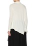 Back View - Click To Enlarge - Y'S - Gathered Draped Front Wool Top